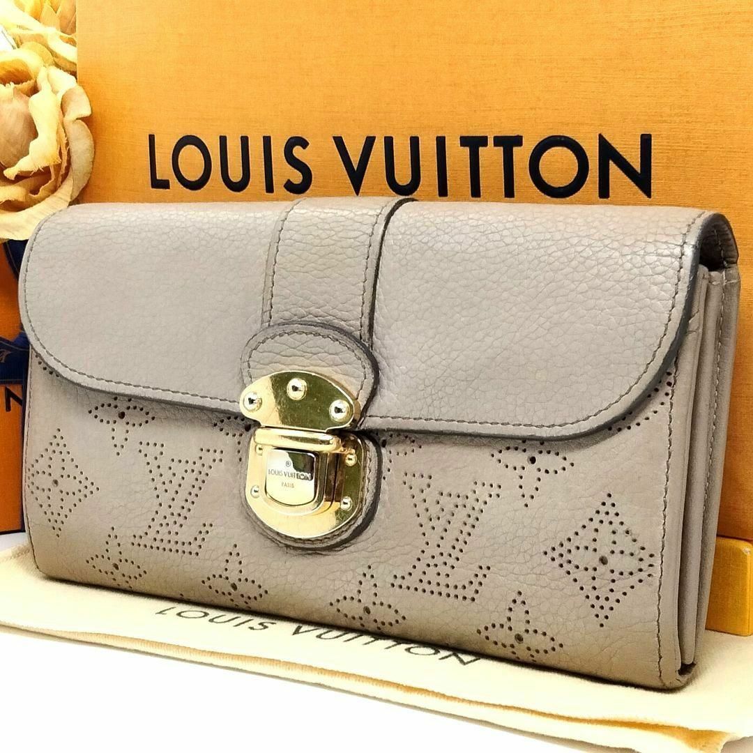 LOUIS VUITTON(ルイヴィトン)のルイヴィトン ポルトフォイユ イリス マヒナ レザー ベージュ サーブル レディースのファッション小物(財布)の商品写真