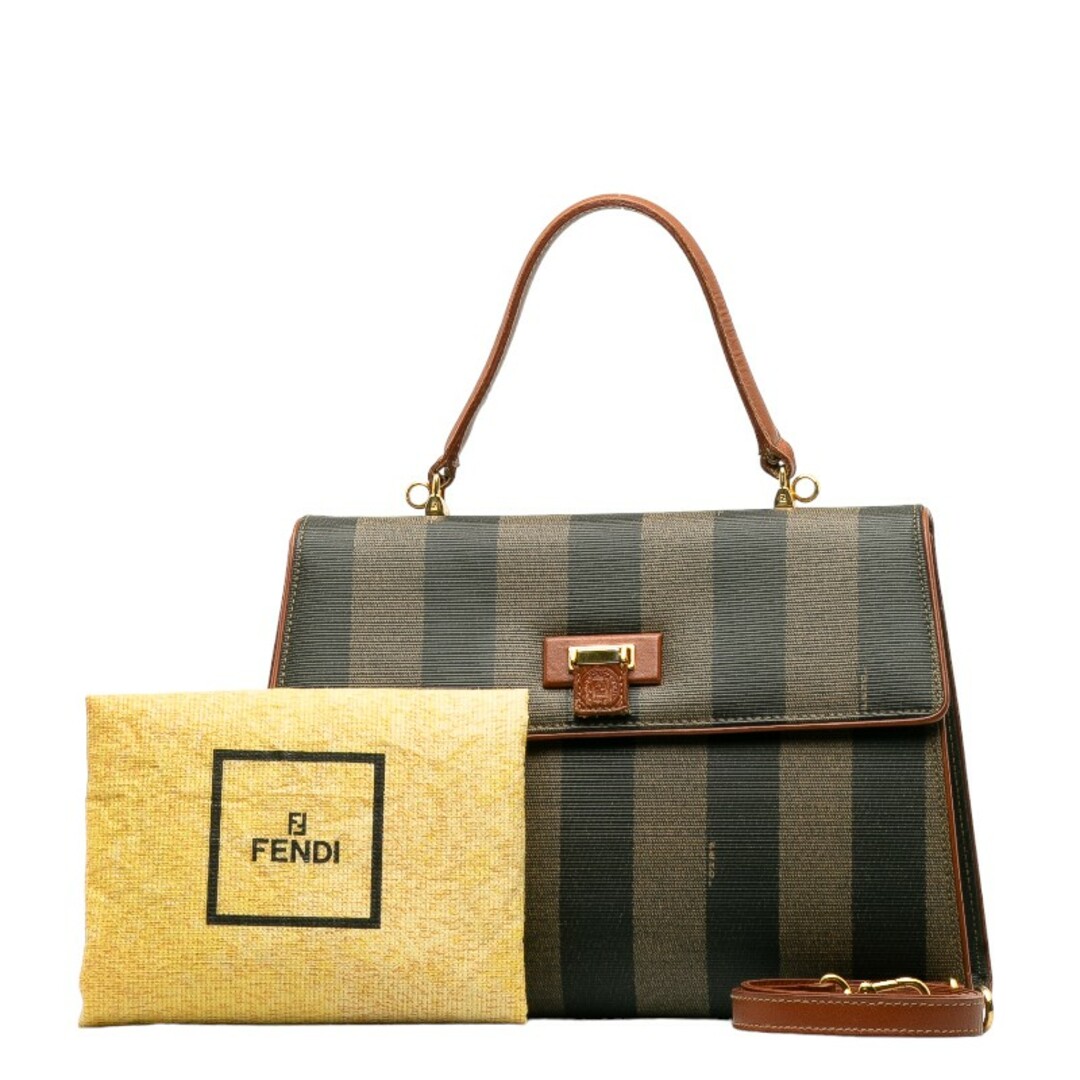 約12cmショルダー高さフェンディ ペカン ハンドバッグ ショルダーバッグ 2WAY PVC レディース FENDI 【228-37470】