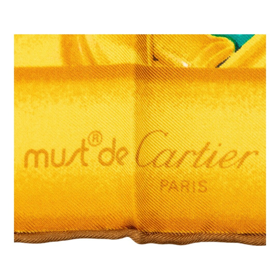 Cartier(カルティエ)の美品 カルティエ マハラジャ 象 宝石 スカーフ シルク レディース CARTIER 【228-37485】 レディースのファッション小物(バンダナ/スカーフ)の商品写真
