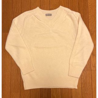 【美品】MARGARET HOWELL カシミヤウールVネックニット　サイズⅡ