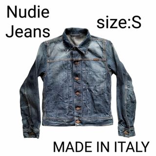 ヌーディジーンズ(Nudie Jeans)のNudie jeans ヌーディジーンズ デニムジャケット S イタリア製(Gジャン/デニムジャケット)