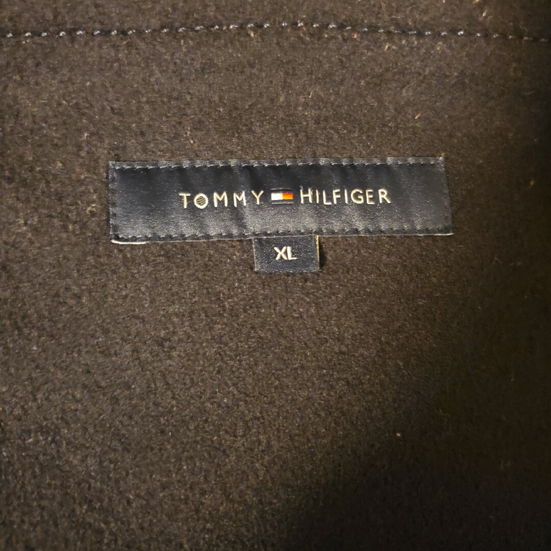 TOMMY HILFIGER(トミーヒルフィガー)のTOMMY HILFIGER トミーヒルフィガー ネイビー ダッフルコート メンズのジャケット/アウター(ダッフルコート)の商品写真