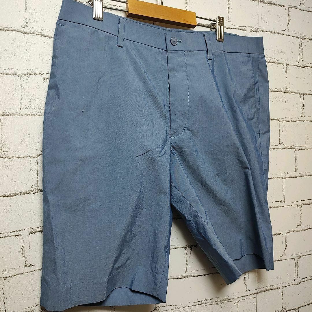 UNIQLO(ユニクロ)の【UNIQLO】パンツ (M) ブルー 無地 カジュアル メンズのパンツ(ショートパンツ)の商品写真