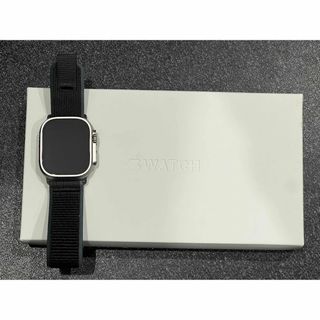 アップルウォッチ(Apple Watch)の【ほぼ未使用】AppleWatchUltra2ブルーブラックトレイルループM/L(腕時計(デジタル))