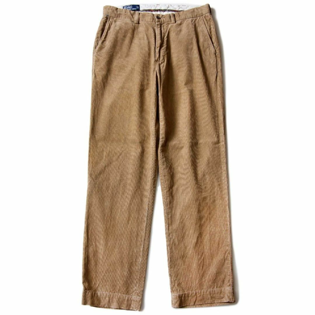 POLO RALPH LAUREN(ポロラルフローレン)の00s ポロ ラルフローレン PROSPECT PANT コットン コーデュロイパンツ 薄茶 w34 L32★スラックス オールド トラウザーズ メンズのパンツ(スラックス)の商品写真