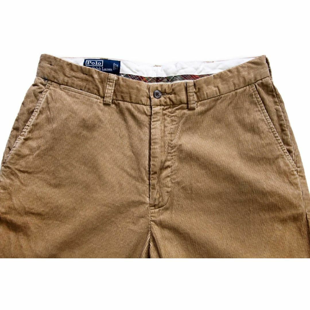 POLO RALPH LAUREN(ポロラルフローレン)の00s ポロ ラルフローレン PROSPECT PANT コットン コーデュロイパンツ 薄茶 w34 L32★スラックス オールド トラウザーズ メンズのパンツ(スラックス)の商品写真