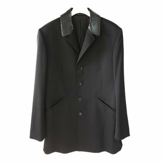 ヨウジヤマモトプールオム(Yohji Yamamoto POUR HOMME)の03AW Yohji Yamamoto Pour homme 襟レザージャケット(テーラードジャケット)