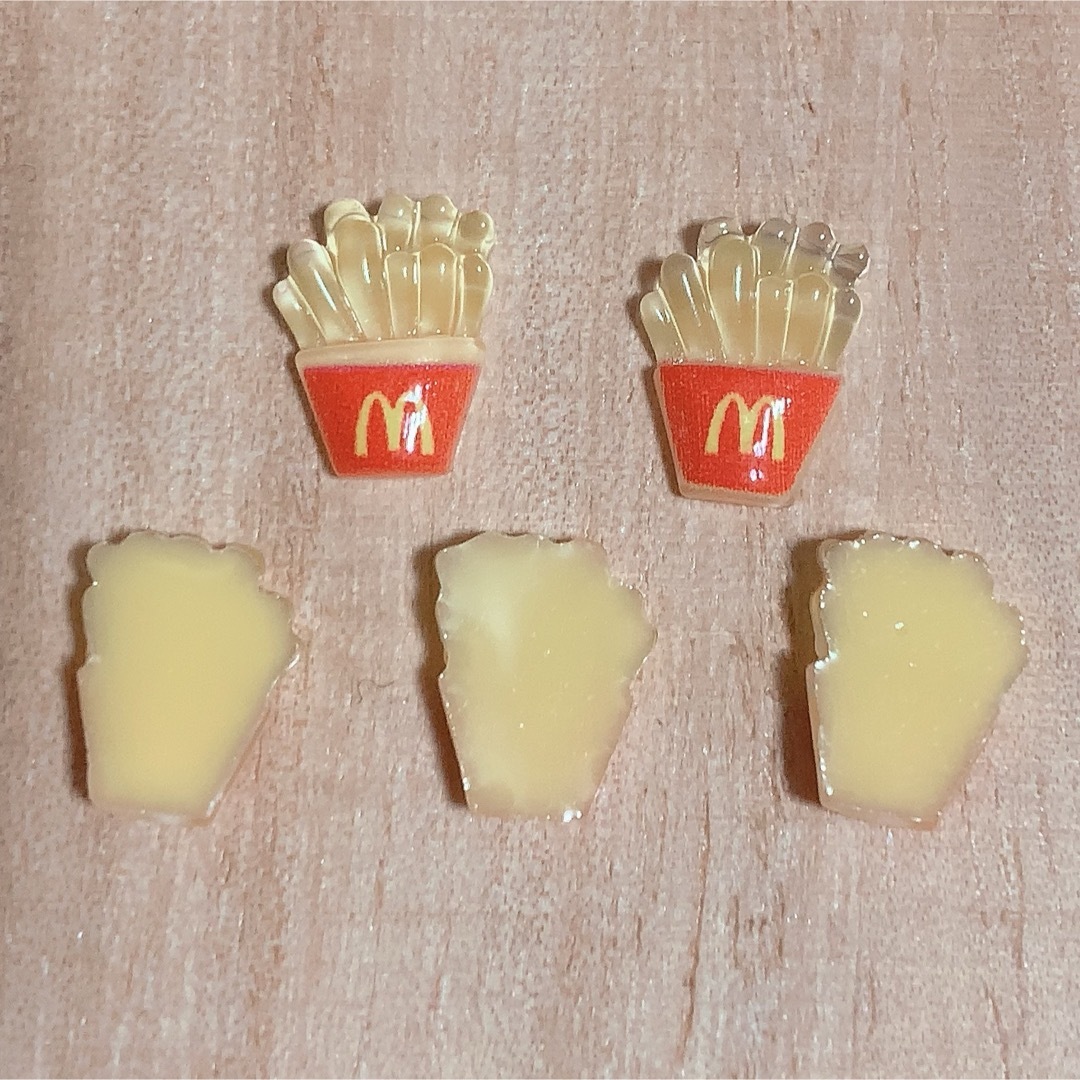 マクドナルド　ポテト🍟ネイルパーツ　5点1セット〜