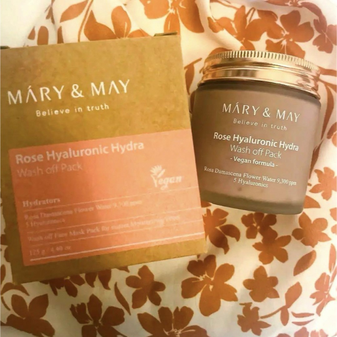 mary&may　ローズヒアルロニックウォッシュオフマスク コスメ/美容のスキンケア/基礎化粧品(パック/フェイスマスク)の商品写真