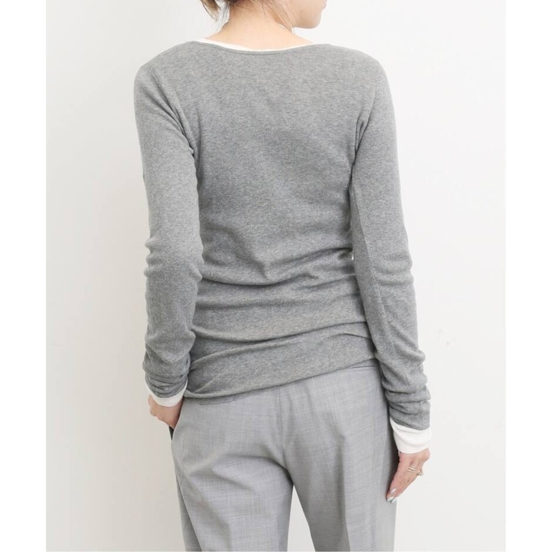 L'Appartement DEUXIEME CLASSE(アパルトモンドゥーズィエムクラス)のアパルトモン【GOOD GRIEF!】 HENLEY RIB レディースのトップス(ニット/セーター)の商品写真