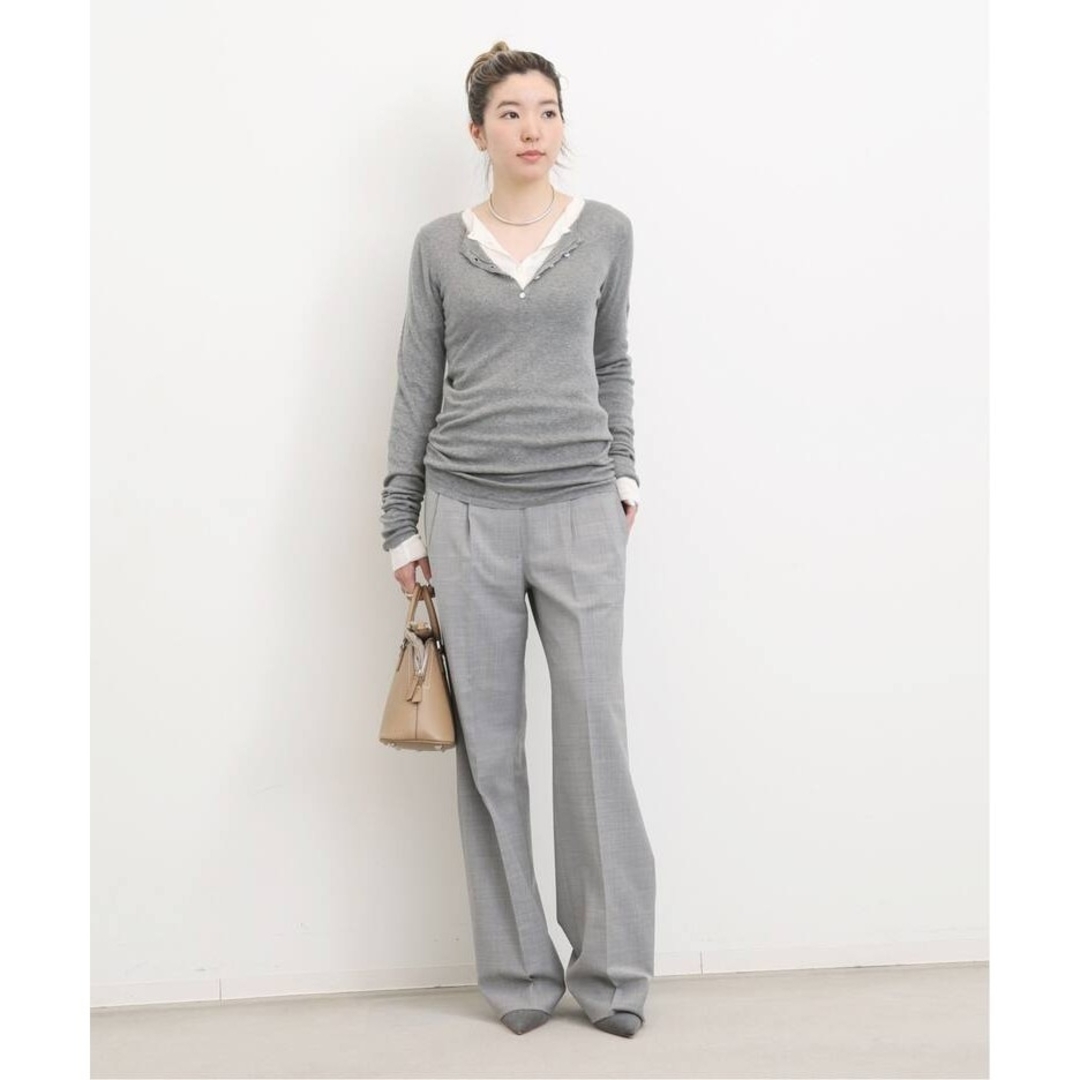 L'Appartement DEUXIEME CLASSE(アパルトモンドゥーズィエムクラス)のアパルトモン【GOOD GRIEF!】 HENLEY RIB レディースのトップス(ニット/セーター)の商品写真