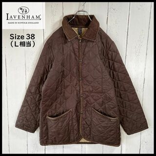 ラベンハム(LAVENHAM)のラベンハム LAVENHAM 薄手 中綿 キルティングジャケット 英国製 L相当(ブルゾン)