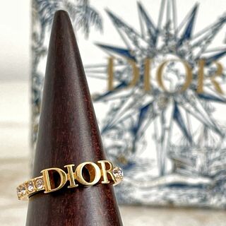 クリスチャンディオール(Christian Dior)のChristian Dior クリスチャン・ディオール ロゴリング 指輪ゴールド(リング(指輪))