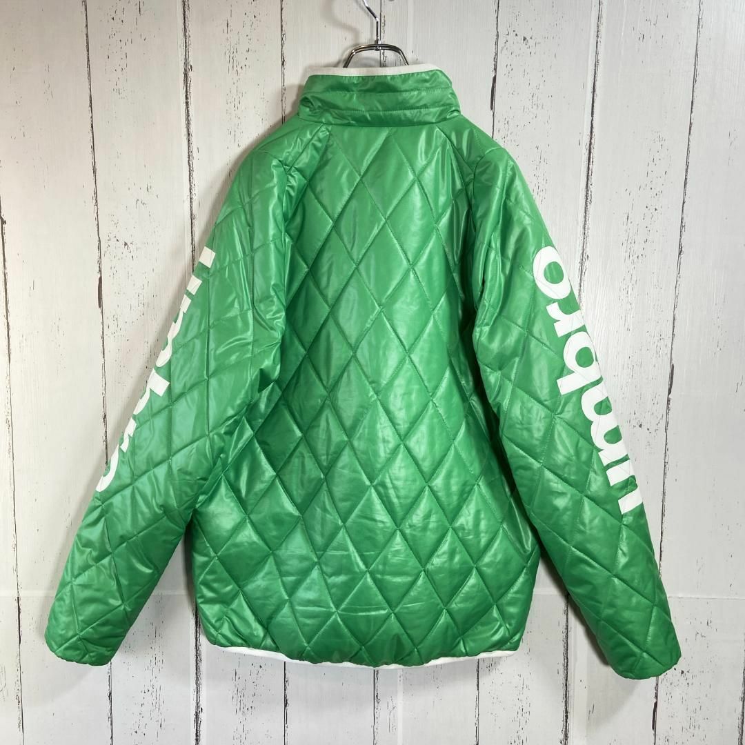 UMBRO(アンブロ)のアンブロ UMBRO キルティングジャケット アームロゴ 中綿 Lサイズ 緑 メンズのジャケット/アウター(ダウンジャケット)の商品写真