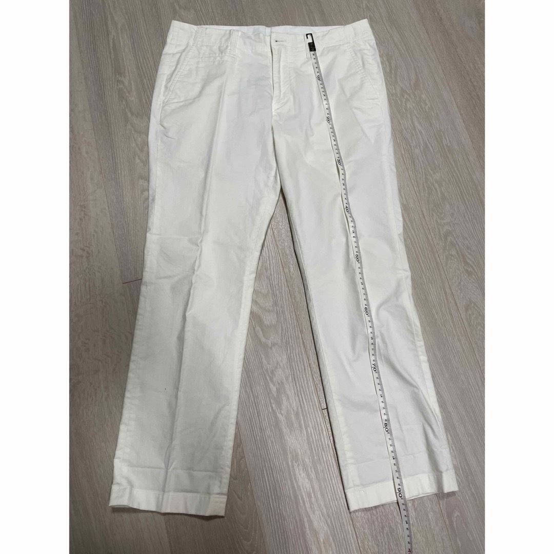 TAKEO KIKUCHI(タケオキクチ)のタケオキクチ　白　綿パンツ メンズのパンツ(スラックス)の商品写真