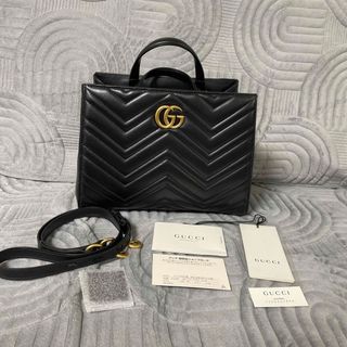 Gucci - 671 グッチ ハンドバッグ 黒 ブラック ジャッキー gg 