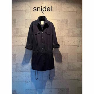 SNIDEL - snidel スナイデル シャツ&ショートパンツ オールインワン