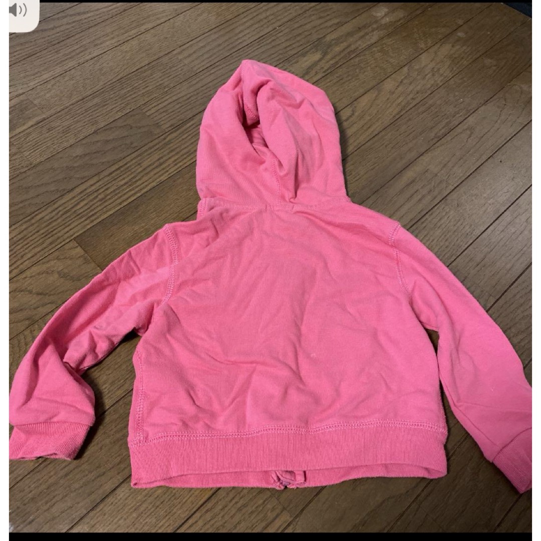 POLO RALPH LAUREN(ポロラルフローレン)の最終値下　ラルフローレン  ピンクパーカー キッズ/ベビー/マタニティのベビー服(~85cm)(トレーナー)の商品写真