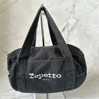 repetto - レペット　repetto ミニボストンバッグ 黒　ミニダッフルバッグ