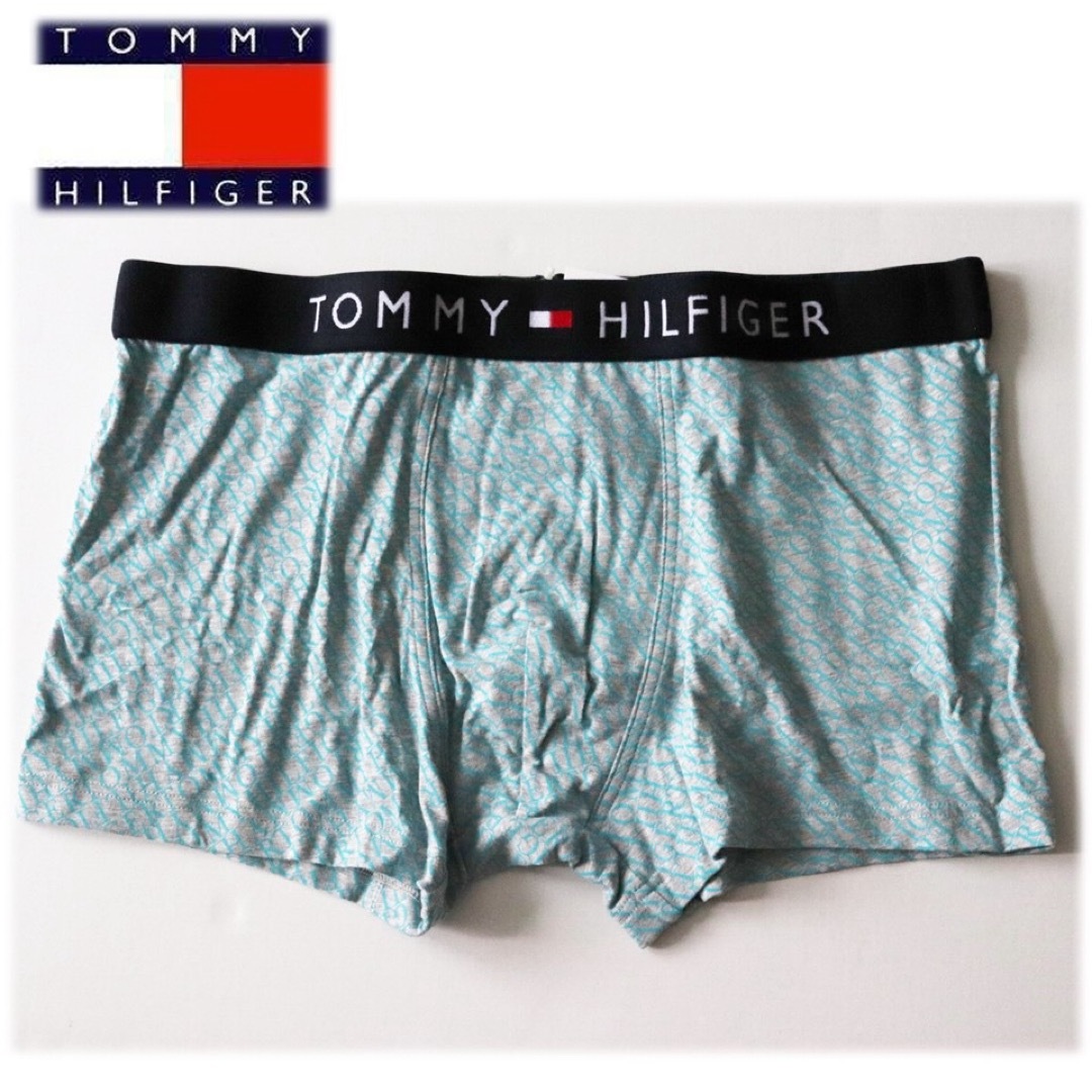 TOMMY HILFIGER(トミーヒルフィガー)の《トミーヒルフィガー》新品 ロゴ総柄 ウエストロゴ トランクス L(91~97) メンズのアンダーウェア(トランクス)の商品写真