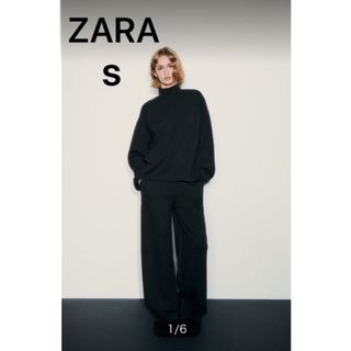 ザラ(ZARA)の新品未使用ZARA straight leg interlock pants S(カジュアルパンツ)