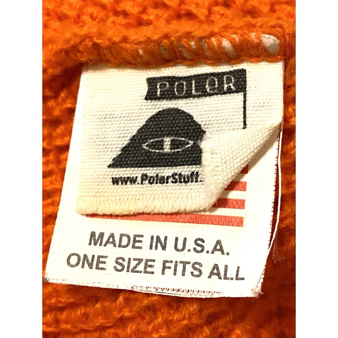 ポーラー 米国製 ビーニー ニットキャップ オレンジ メンズの帽子(ニット帽/ビーニー)の商品写真
