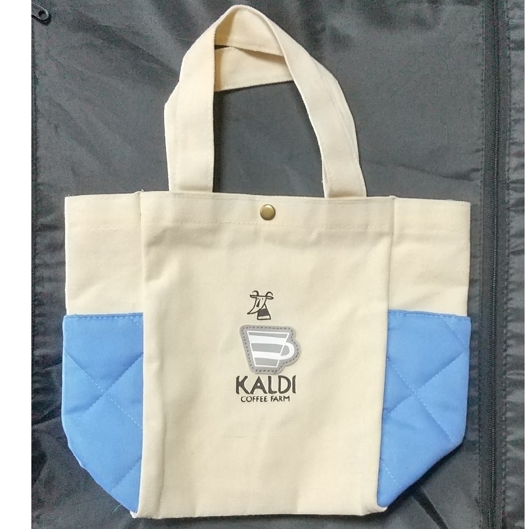 KALDI(カルディ)のカルディ コーヒー福袋 トートバッグ ホワイト・ブルーバイカラー&バイオレット レディースのバッグ(トートバッグ)の商品写真