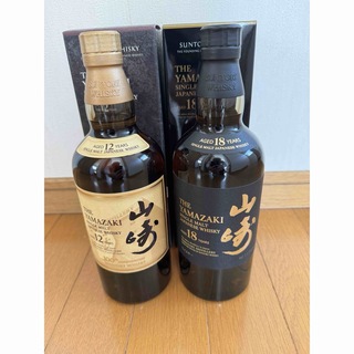 食品/飲料/酒サントリー 山崎 12年 2本セット 箱付  12yo  送料無料 百貨店購入