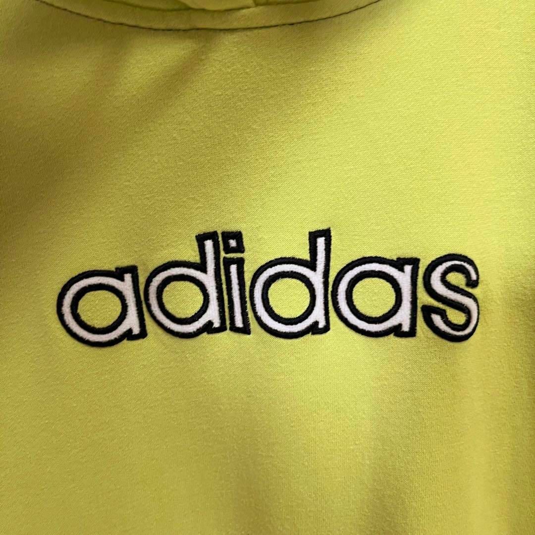 adidas(アディダス)のヴィンテージ古着 ADIDASアディダス　ビッグロゴスエットパーカーL派手カラー メンズのトップス(パーカー)の商品写真