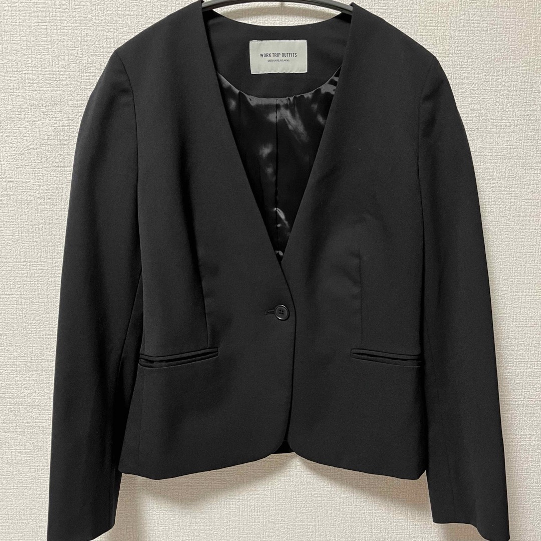 UNITED ARROWS green label relaxing(ユナイテッドアローズグリーンレーベルリラクシング)のグリーンレーベルリラクシング　ジャケット　パンツ　ブラウス　3点セット レディースのフォーマル/ドレス(スーツ)の商品写真