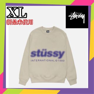 ステューシー(STUSSY)の Stussy BLUR CREW ベージュ XL(スウェット)