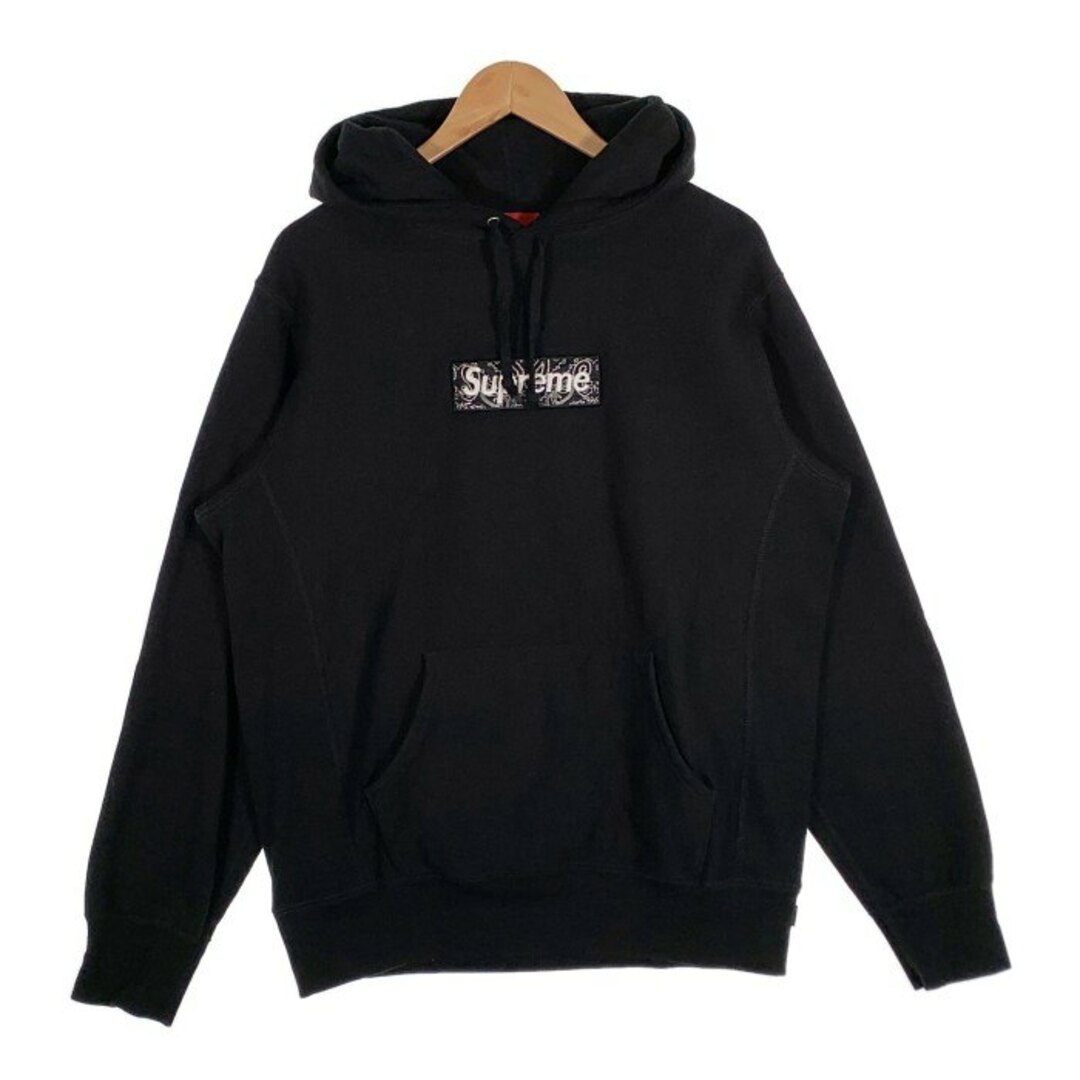 SUPREME シュプリーム 19AW Bandana Box Logo Hooded Sweatshirt バンダナボックスロゴ スウェットパーカー  ブラック Size M | フリマアプリ ラクマ