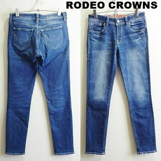 ロデオクラウンズ(RODEO CROWNS)のロデオクラウンズ　スーパースキニーデニム　W70cm　ストレッチ　藍青.(デニム/ジーンズ)