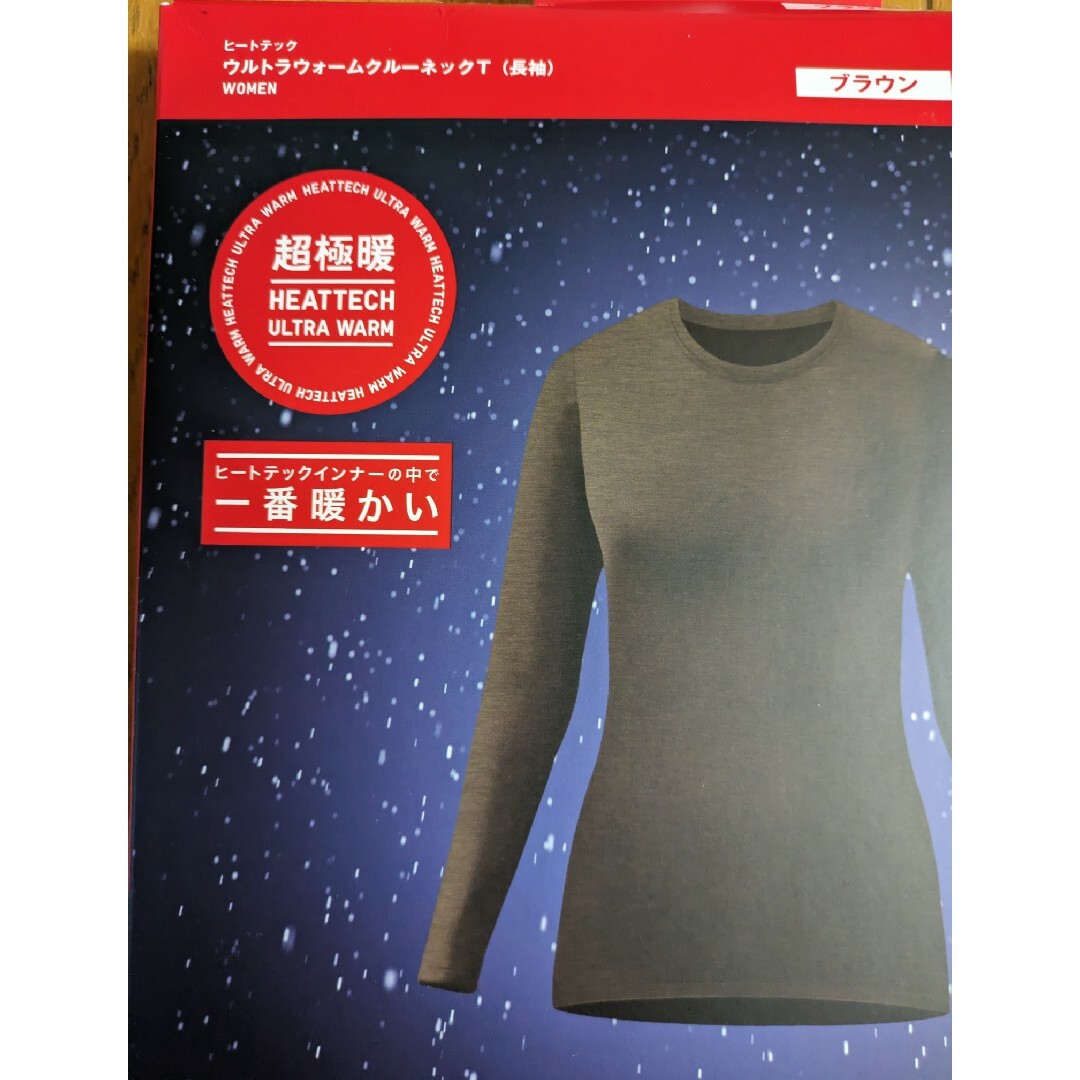 UNIQLO(ユニクロ)のユニクロ超極暖ウルトラウォームクルーネックＳ レディースのトップス(Tシャツ(長袖/七分))の商品写真