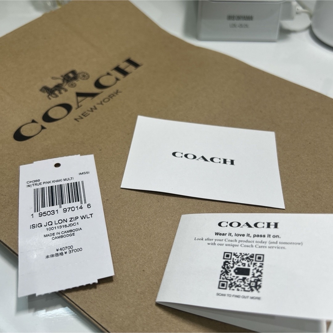 【新品未使用】COACH coach お財布 財布 お札、カード、名刺入れ