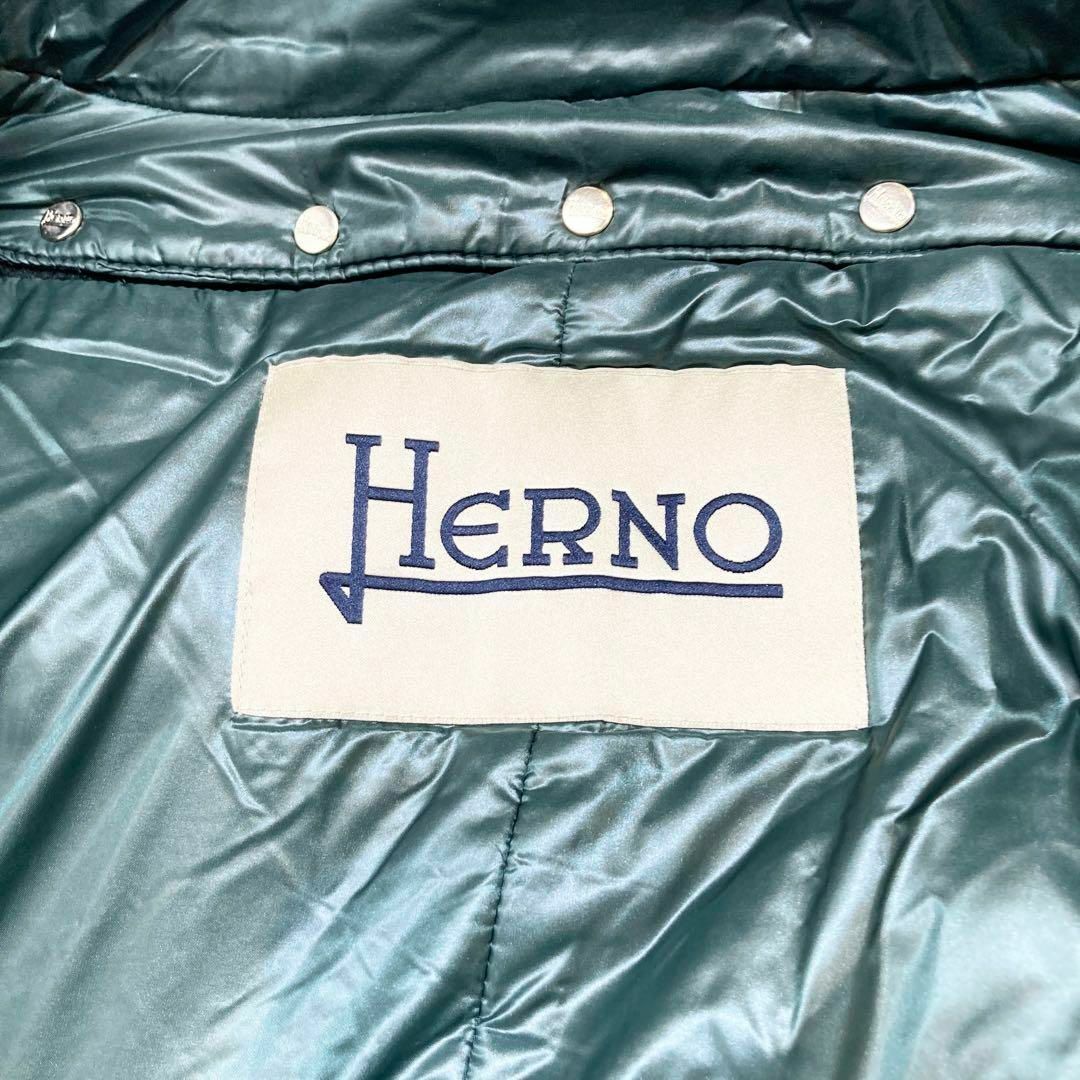 HERNO - 【極美品】HERNO ヘルノ 切替 ダウンコート ウール HERNO - 【極美品】HERNO ヘルノ 切替 ダウンコート ウール