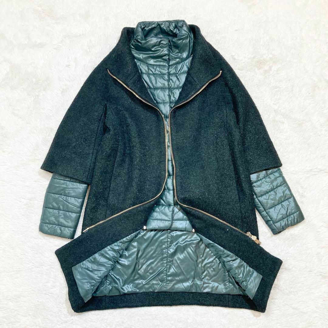 HERNO - 【極美品】HERNO ヘルノ 切替 ダウンコート ウール HERNO - 【極美品】HERNO ヘルノ 切替 ダウンコート ウール
