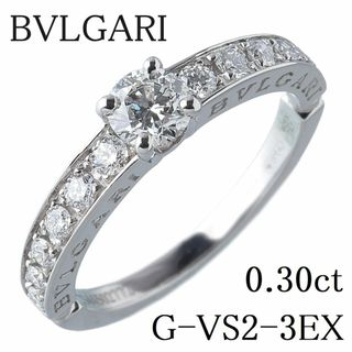 ブルガリ(BVLGARI)のブルガリ ダイヤ リング デディカータ ア ヴェネチア 中石ダイヤ0.30ct G-VS2-3EX 8号弱 PT950 GIAレポート 箱 新品仕上げ済 BVLGARI【15543】(リング(指輪))