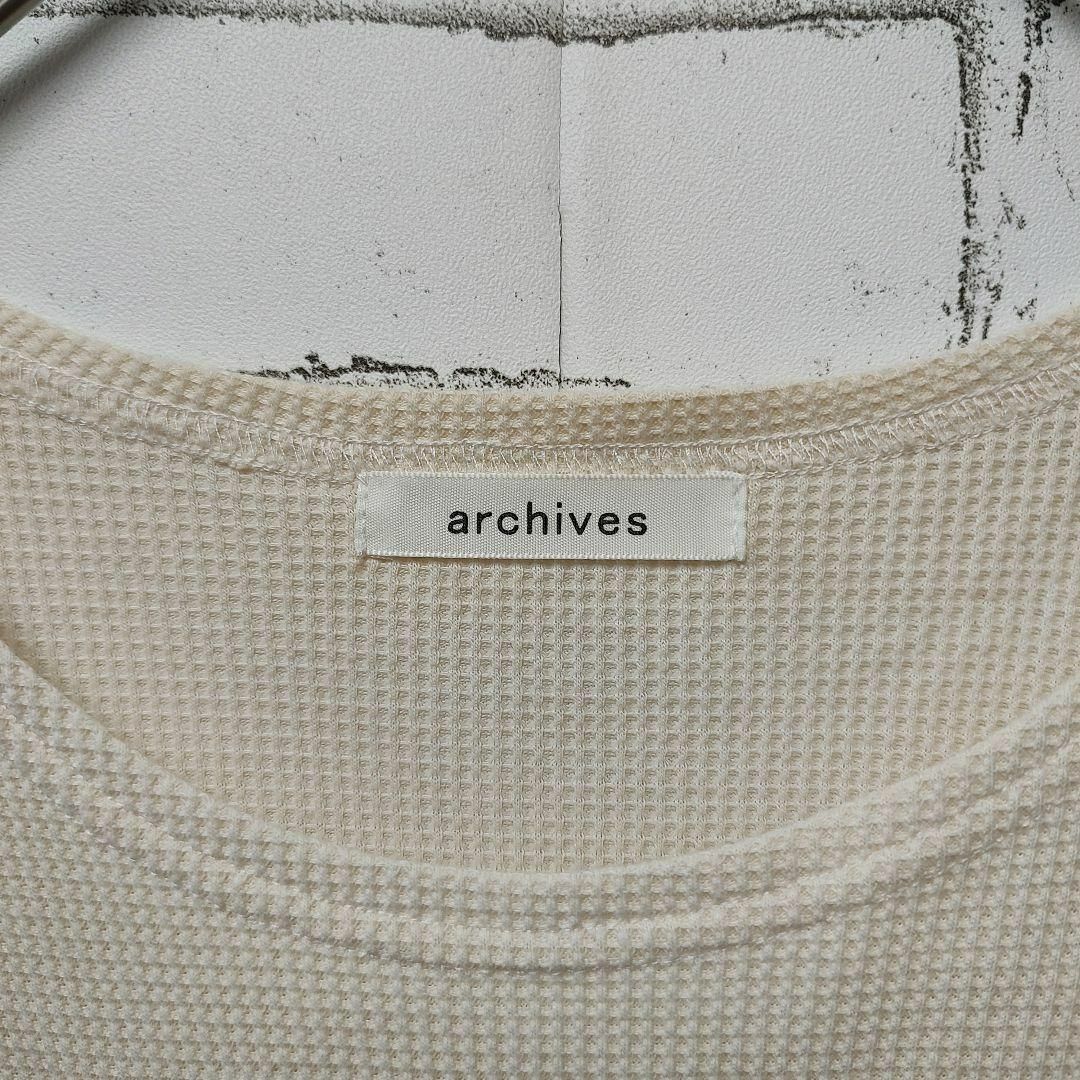 archives(アルシーヴ)の【archives】ワンピース (フリーサイズ) 白系 クリー厶系 レディースのワンピース(ロングワンピース/マキシワンピース)の商品写真