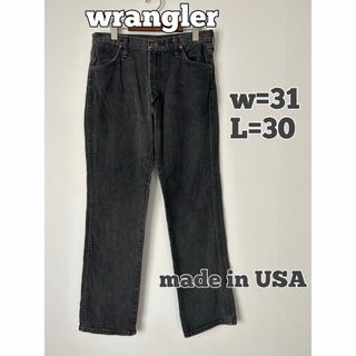 ラングラー(Wrangler)のwrangler ラングラー　ブラックデニム　ブラックジーンズ　USA製　先染め(デニム/ジーンズ)