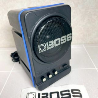 ボス(BOSS)のBOSS アンプ内蔵スピーカー　MA-12 説明書付き(スピーカー)