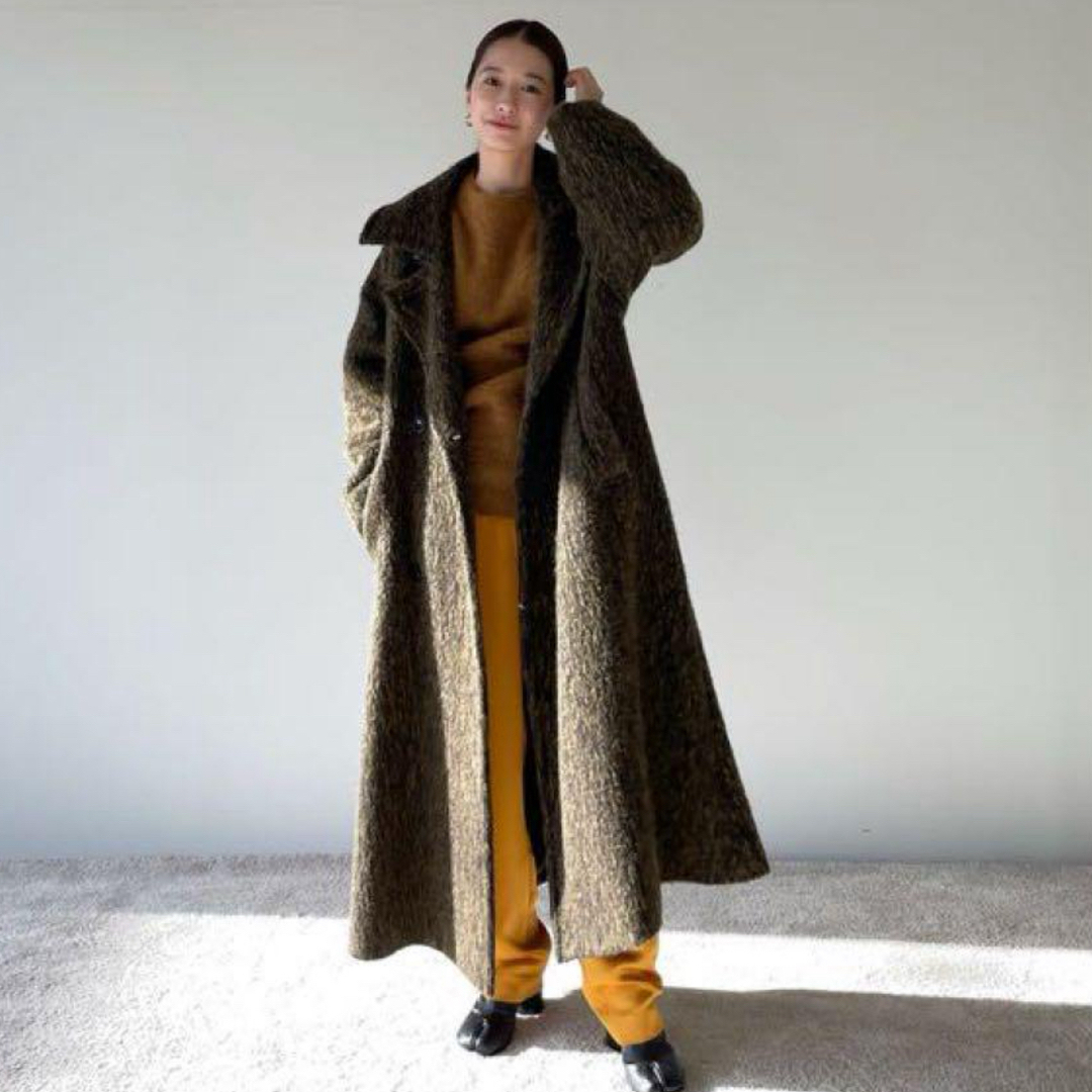 CLANE(クラネ)の予備ボタン、ケース付き CLANE MIX SHAGGY LADY COAT レディースのジャケット/アウター(ロングコート)の商品写真