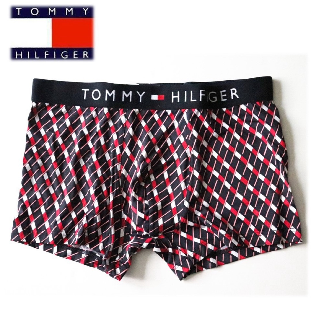 TOMMY HILFIGER(トミーヒルフィガー)の《トミーヒルフィガー》新品 ウエストロゴ トランクス M(81~86) メンズのアンダーウェア(トランクス)の商品写真