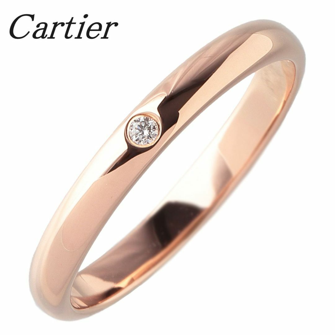 Cartier - カルティエ ダイヤ リング 1895 ウェディング 1PD #50 幅2.5 ...