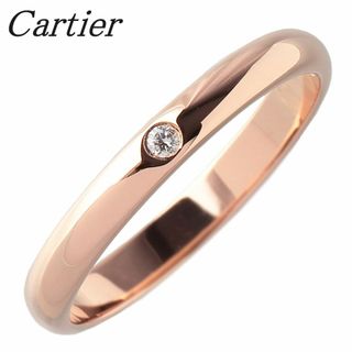 カルティエ(Cartier)のカルティエ ダイヤ リング 1895 ウェディング 1PD #49 幅2.5mm 750PG 新品仕上げ済 Cartier【15829】(リング(指輪))