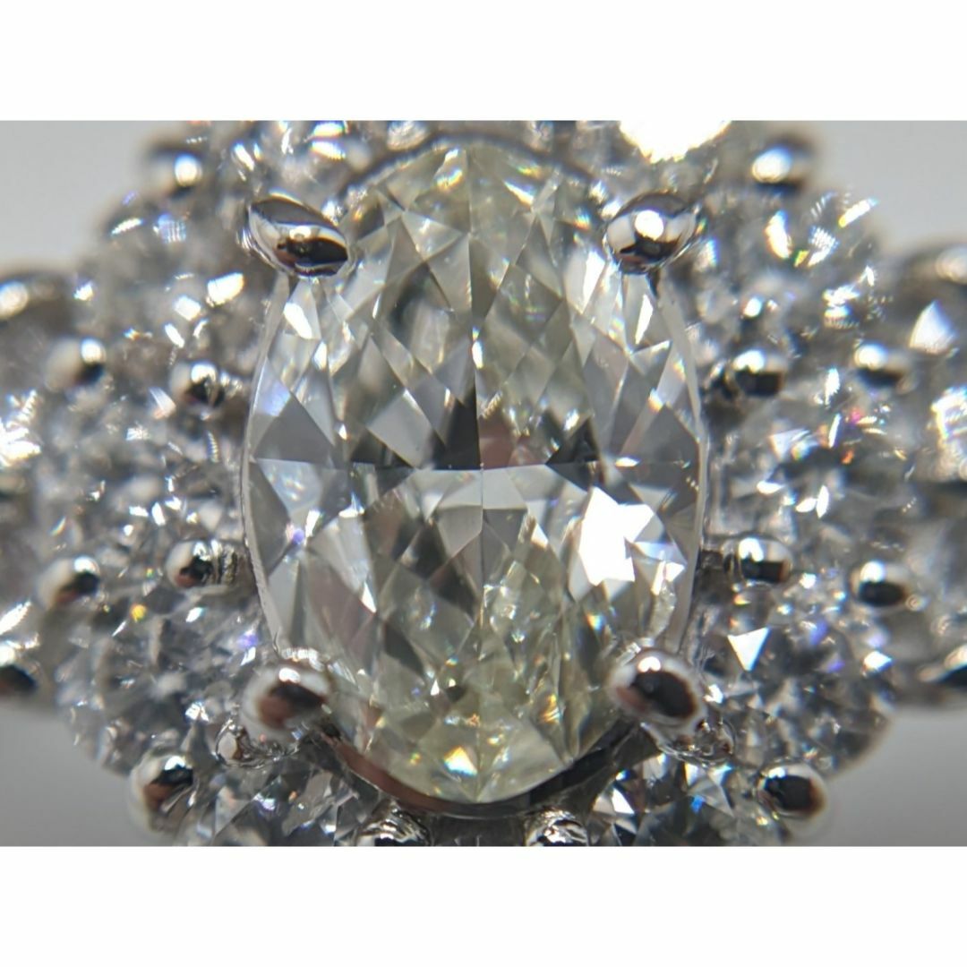 天然ダイヤモンドのリング【0.92ct】【0.646ct】【Pt900】 レディースのアクセサリー(リング(指輪))の商品写真
