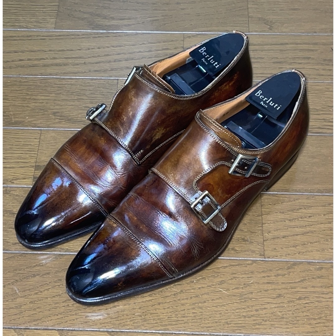 Santoni(サントーニ)のサントーニ　ファットアマーノ　超鏡面　サイズ6 パティーヌ メンズの靴/シューズ(ドレス/ビジネス)の商品写真