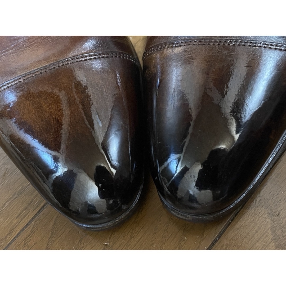 Santoni(サントーニ)のサントーニ　ファットアマーノ　超鏡面　サイズ6 パティーヌ メンズの靴/シューズ(ドレス/ビジネス)の商品写真