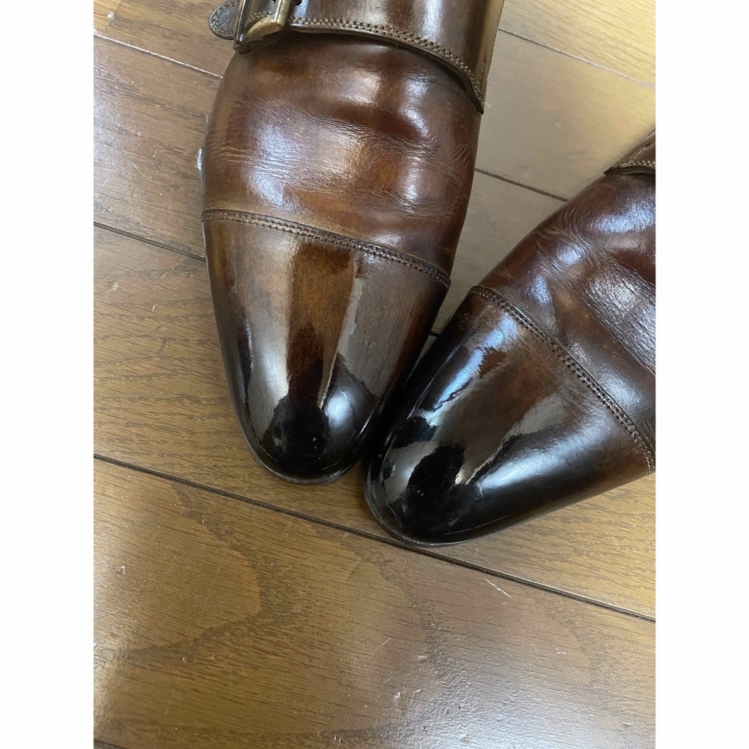 Santoni(サントーニ)のサントーニ　ファットアマーノ　超鏡面　サイズ6 パティーヌ メンズの靴/シューズ(ドレス/ビジネス)の商品写真