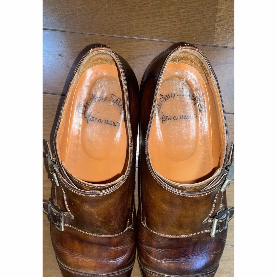 Santoni(サントーニ)のサントーニ　ファットアマーノ　超鏡面　サイズ6 パティーヌ メンズの靴/シューズ(ドレス/ビジネス)の商品写真